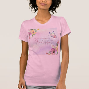 Aquarellbutterfische und Blume T-Shirt