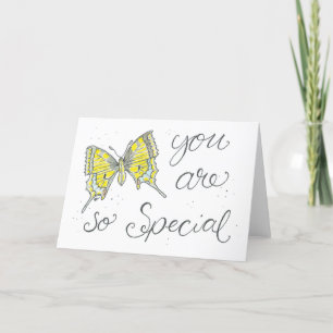 Aquarellbutterfly-Karte Dankeskarte