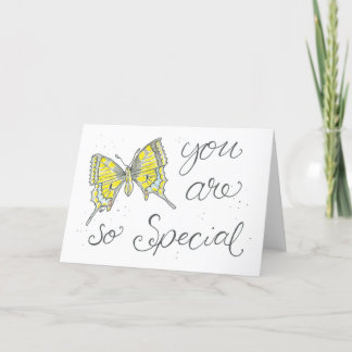 Aquarellbutterfly-Karte Dankeskarte
