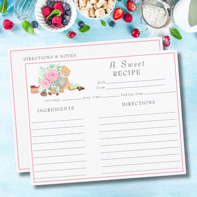 Aquarelldesserts mit Mixer und Rose Rezept (Von Creator hochgeladen)