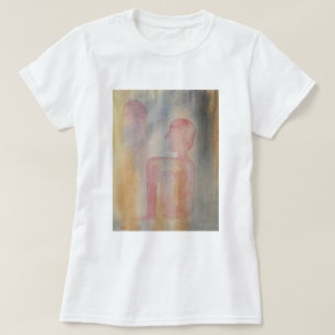 Aquarelldruck der Nacht des Roten Mond T-Shirt