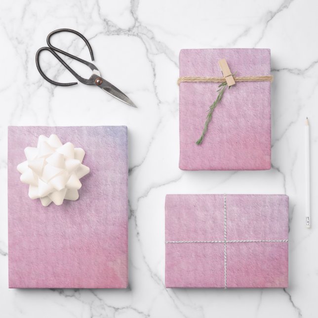 Aquarelldruck Geschenkpapier Set (Vorderseite)