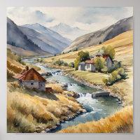 Aquarelldruck