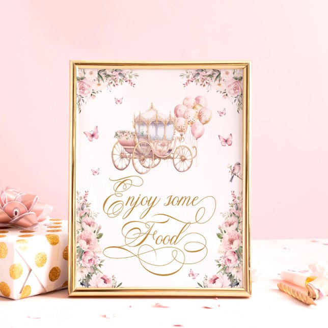 Aquarelldruckerin transportiert Blumenkost zum Geb Poster (Von Creator hochgeladen)