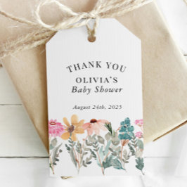 Aquarelldusche oder Geburtstags-Vorzugstempel für  Geschenkanhänger