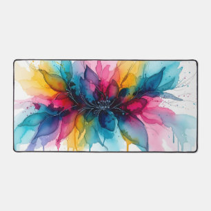 Aquarelle Abstrait Floral Vibrant