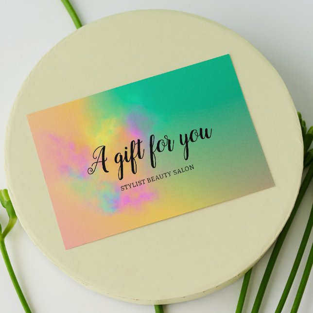 Aquarelle Abstraite colorée Coiffure Salon de beau (Colourful Abstract Watercolor Hair Beauty Salon)