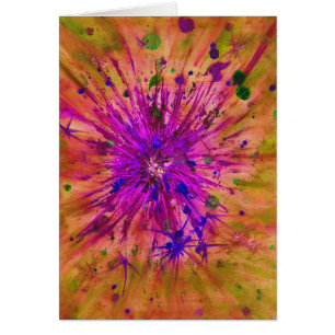 Aquarelle Abstraite de l'étoile de Noël