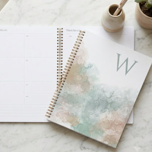 Aquarelle Abstraite Initiale Douce