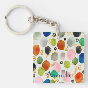 Aquarelle Abstraite Pebble Gold Parties scintillan