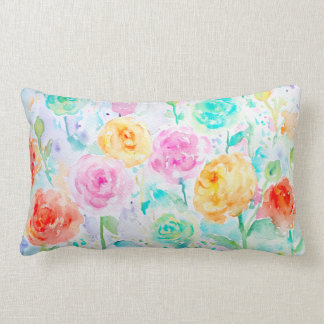 Aquarelle Abstraite Ranunculus Coussins coussins