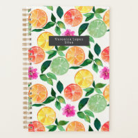 Aquarelle Agrumes Fruits Motif botanique