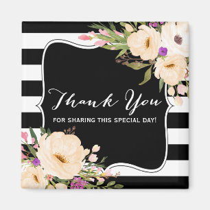 Aquarelle Anemone Blooms Magnet Merci