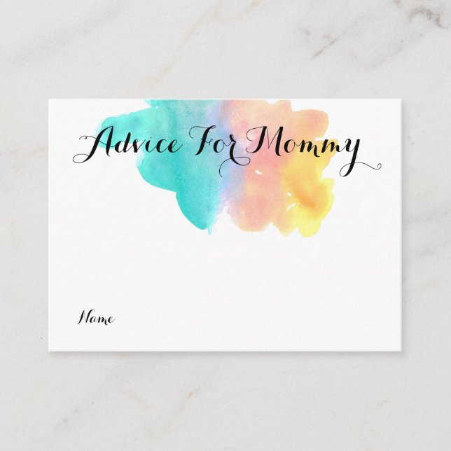 Aquarelle arc-en-ciel conseils pour la carte maman (Devant)
