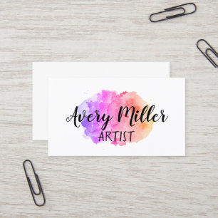 Aquarelle artistique Cartes de visite