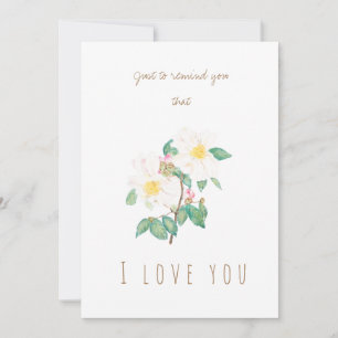 aquarelle blanc fleurs de camélia carte de voeux