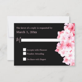 Aquarelle bleu Hydrangea RSVP