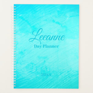 Aquarelle bleu turquoise colorée
