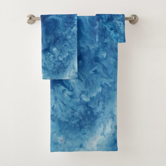 Aquarelle bleue (En situation)