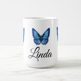 Aquarelle bleue Papillon Cadeaux de café Mug