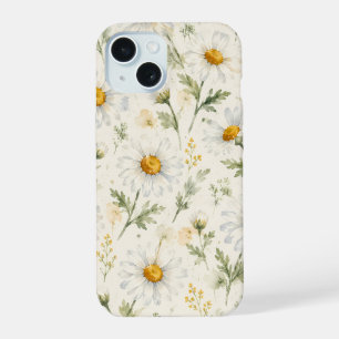 Aquarelle Botanique Fleur de Marguerite Sauvage