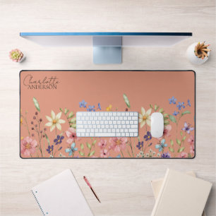 Aquarelle botanique Fleurs sauvages Pêche
