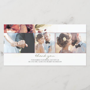 Aquarelle Bourgogne Mariage photo Merci