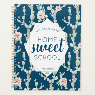 Aquarelle Cactus Homeschool Étudiant enseignant