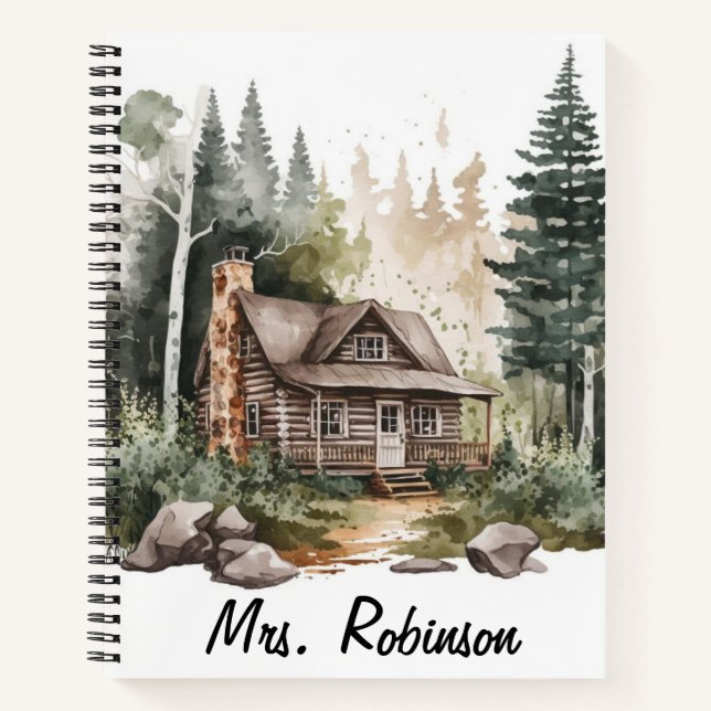 Aquarelle Carnet forestier des pins sylvestres (Devant)
