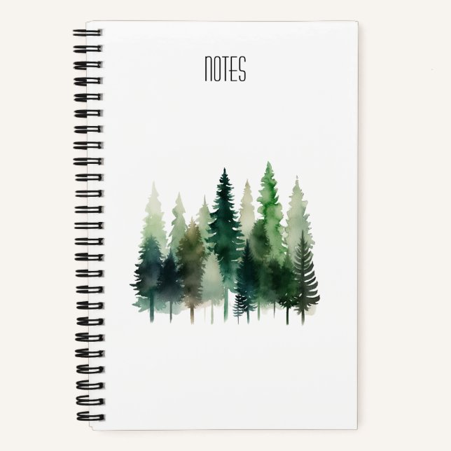 Aquarelle Carnet spirale de pin 5,5 x 8,5 (Recto)