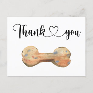 Aquarelle Carte de remerciements personnalisée pou