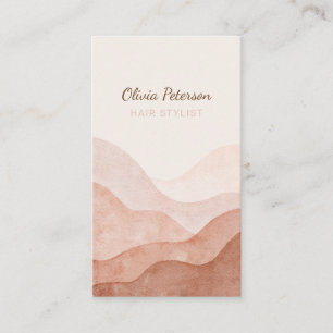 Aquarelle Carte de visite en terre cuite