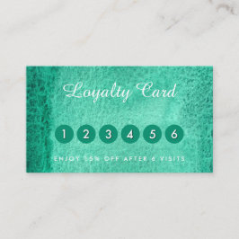 Aquarelle cartes de visite vert mer