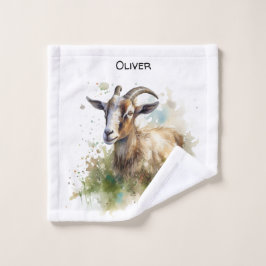Aquarelle Chèvre de ferme, sur mesure