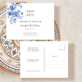 Aquarelle Chinoiserie Enregistrer la date Carte po