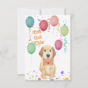 Aquarelle Chiot Anniversaire Invitation
