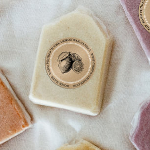 Aquarelle citrons Artisanat Étiquette du produit P