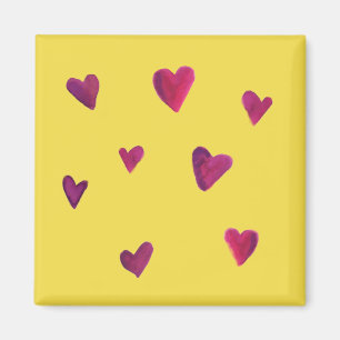 Aquarelle Coeur Melody Magnet
