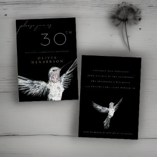 Aquarelle Colibri N'IMPORTE QUELLE Invitation d'an