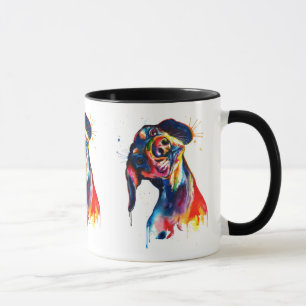 Aquarelle colorée Dachshund Mug