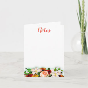 Aquarelle colorée Floral manuscrit Script chic