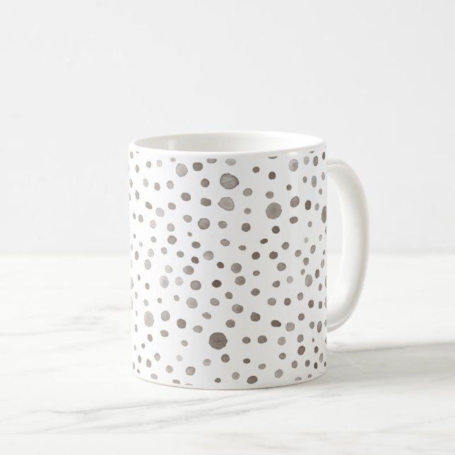 Aquarelle Confetti de la Terre Points Mug classiqu (Devant droit)