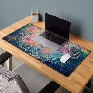Aquarelle couleur Mandala or élégant Nebula