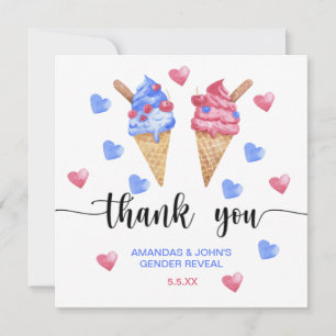 Aquarelle crème glacée Merci sexe révéler