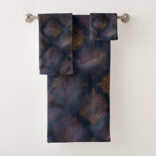 Aquarelle Cuivre Patina Damask Modèle serviette