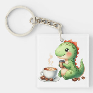 aquarelle Cute Dinosaure T Rex boisson Acrylique