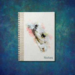 Aquarelle Cute Frog Carnet spiral simple