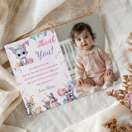 Aquarelle Cute Kitty Chat Anniversaire Carte de re