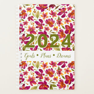 Aquarelle Daphné Floral 2024 personnalisable