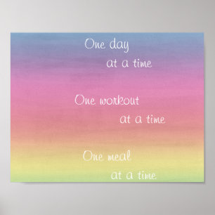 Aquarelle d'arc-en-ciel une affiche de jour à la